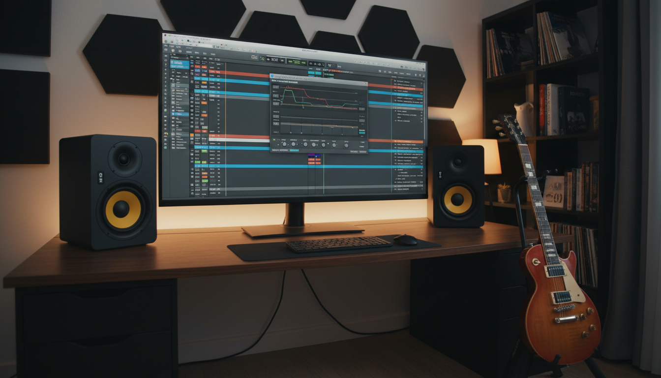 muddy guitar tone waveform logic pro